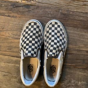Vans Checkered Slip-Ons - Aged with Skating